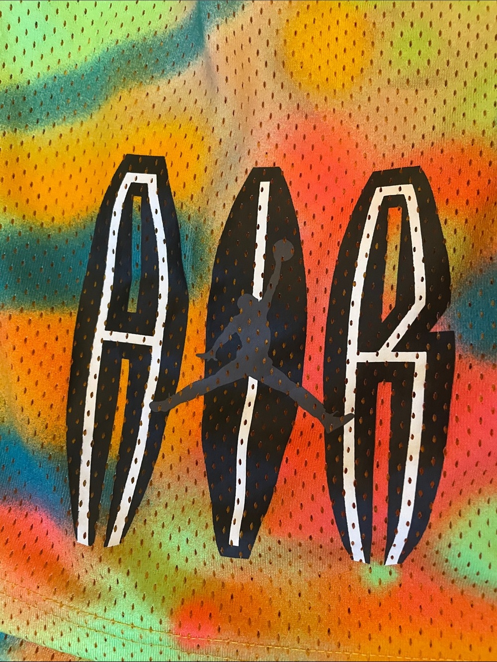 Jordan Multicolor Tie-Dye Mesh Athletic Shorts - Picture 5 of 11